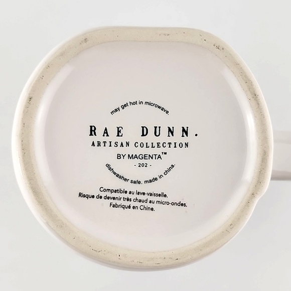 ⭐️2/ $50⭐️ Rae Dunn Artisan Collection Coffee Mug White Large Letters HIP HOP - Picture 8 of 10